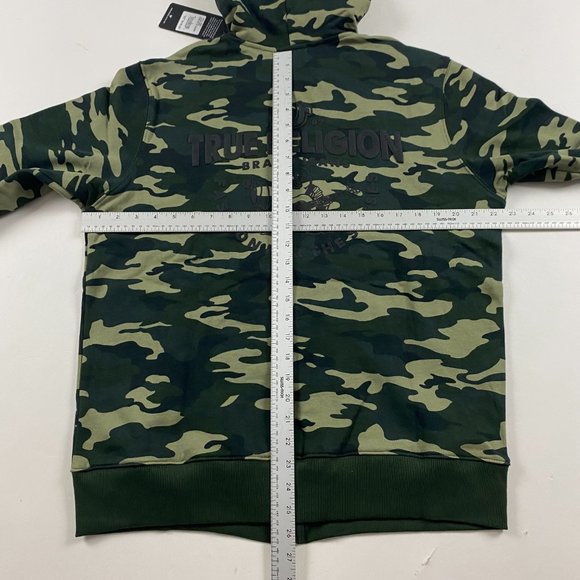 SOLD-True Religion Core Zip Up Camo Hoodie Men's Large - Picture 12 of 13